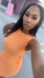 The “Baddie” Dress (orange)