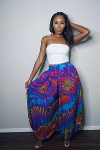 "Jasmine" Tye-dye Pants (Purple)