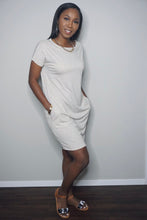 Load image into Gallery viewer, “Girl talk” Dress (Oatmeal)
