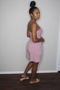“Sasha” Romper (light rose)