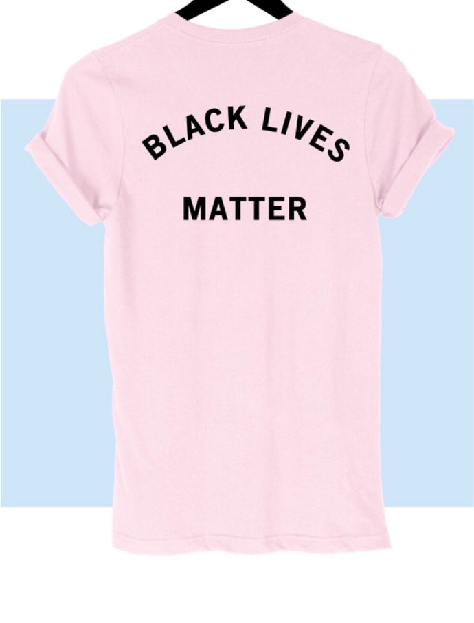 “Black Lives Matter” tee (pink)