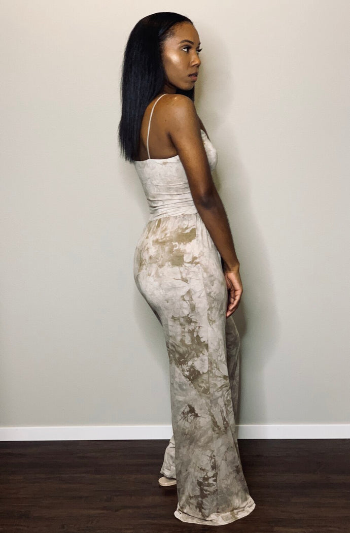 “Marie” Jumpsuit (Taupe)