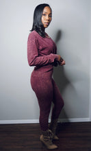 Load image into Gallery viewer, “Still Cute” Set (long sleeve-acid burgundy)
