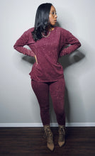 Load image into Gallery viewer, “Still Cute” Set (long sleeve-acid burgundy)
