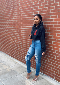 Queen of hearts (black)