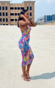 “Denim Artwork” Dress