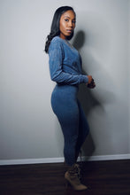 Load image into Gallery viewer, “Still Cute” Set (long-sleeve/ acid blue)
