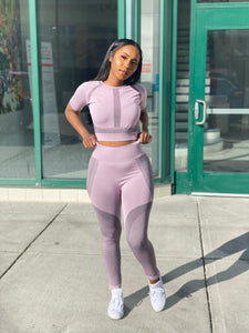 “Workout Pretty” Set (light mauve)
