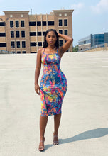Load image into Gallery viewer, “Denim Artwork” Dress
