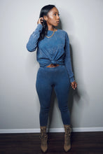 Load image into Gallery viewer, “Still Cute” Set (long-sleeve/ acid blue)
